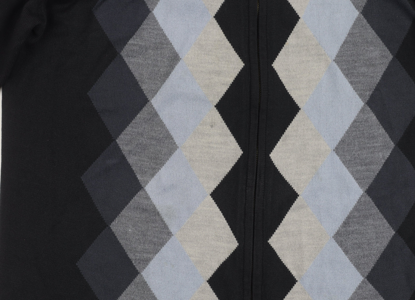 Next Men's Medium Black Argyle Full Zip Jumper