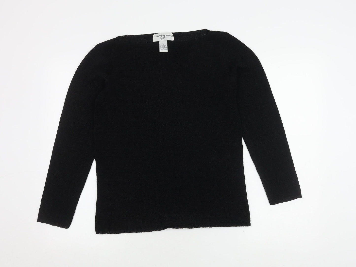 Bloomingdale's Y.E.S. Women's Black Pullover Jumper M
