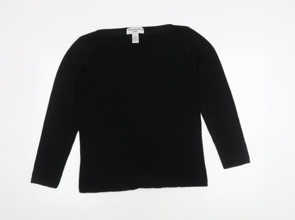 Bloomingdale's Y.E.S. Women's Black Pullover Jumper M