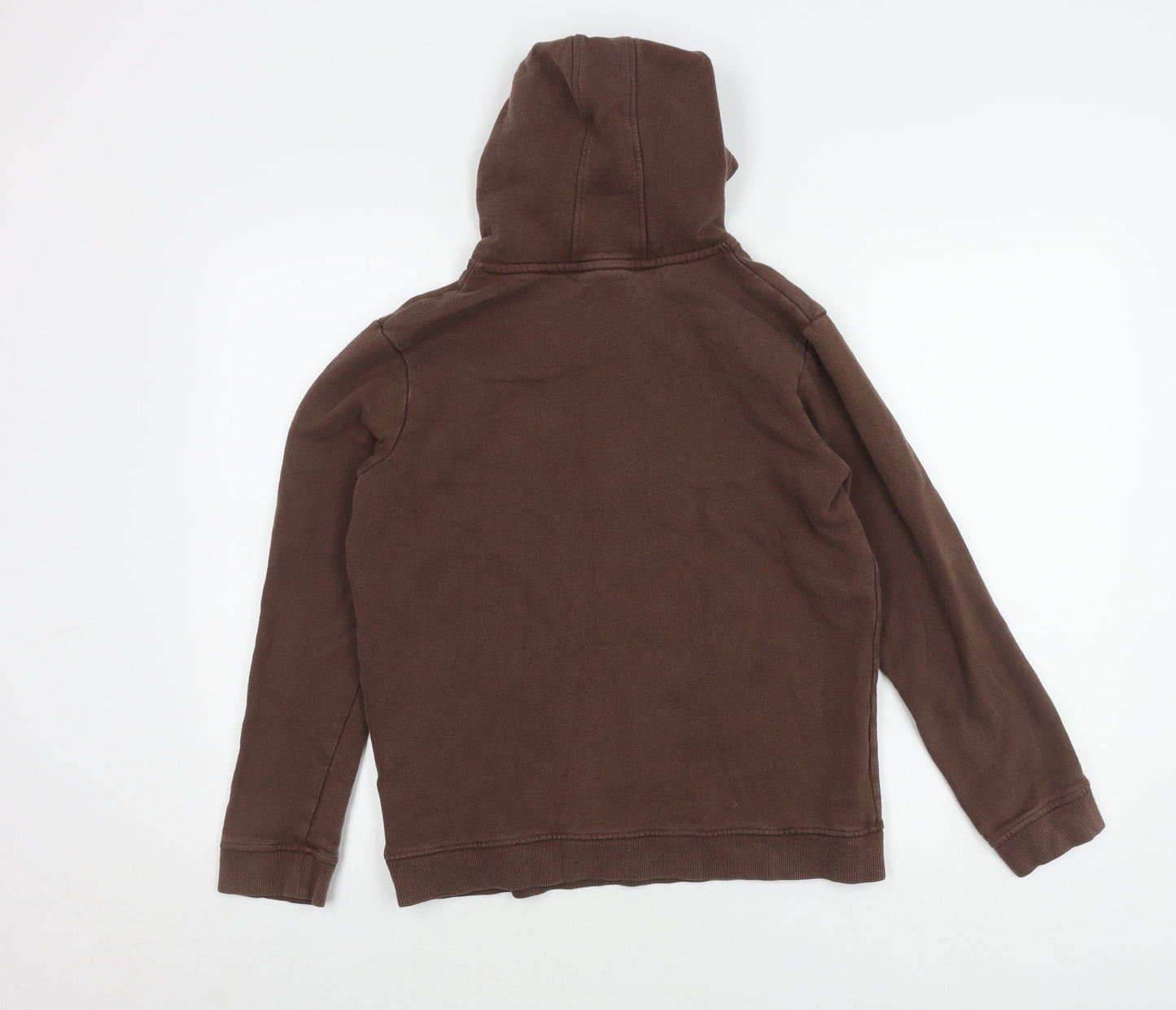 Marks and Spencer Girls Brown Hoodie, 13-14 Years, Cotton Blend