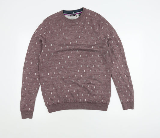 Ted Baker Men's Brown Wool Pullover Jumper L