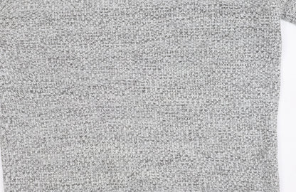 Firetrap Men's Grey Chunky High Neck Pullover Jumper L