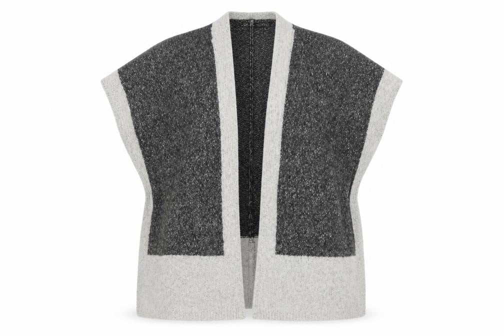 Womens UK Size S Roman Grey Cape Jumper