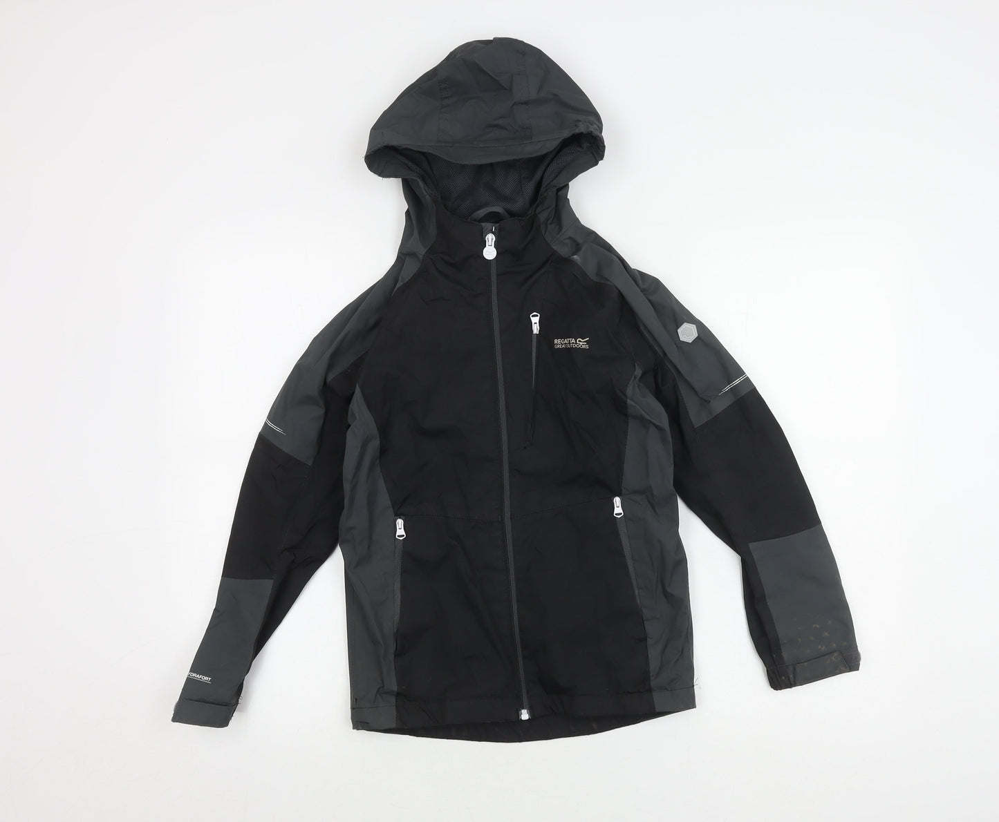 Regatta Boys' Black Hooded Parka 9-10 Years