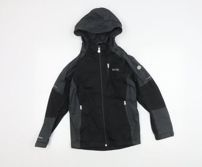 Regatta Boys' Black Hooded Parka 9-10 Years