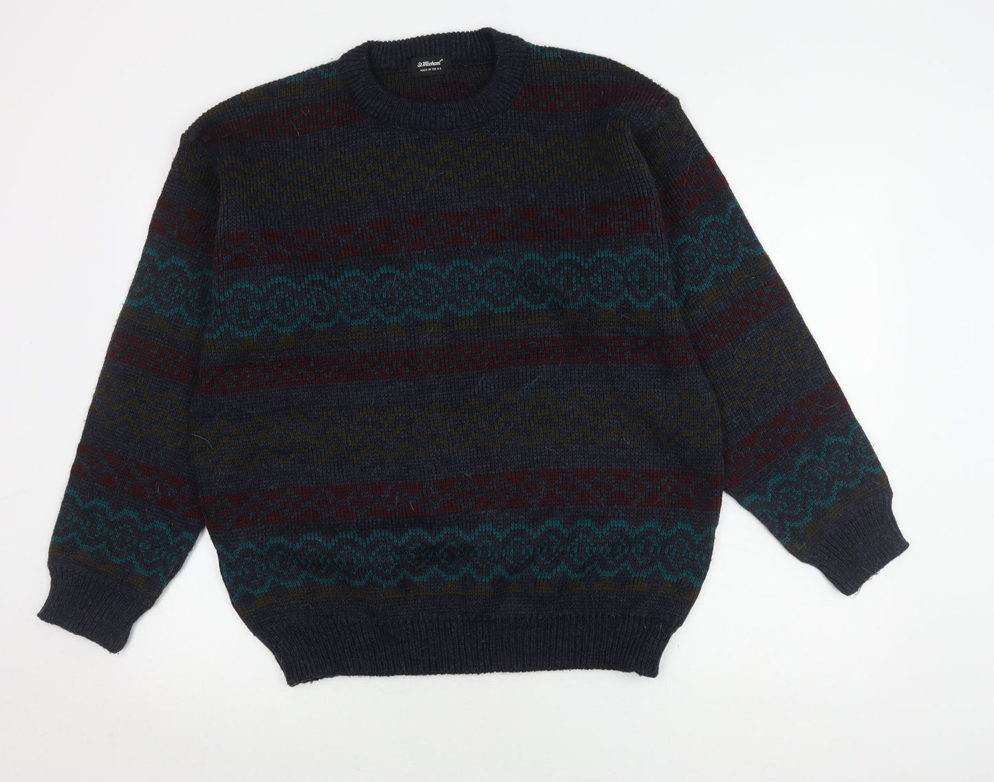 St Michael Men's XL Multicoloured Pullover Jumper