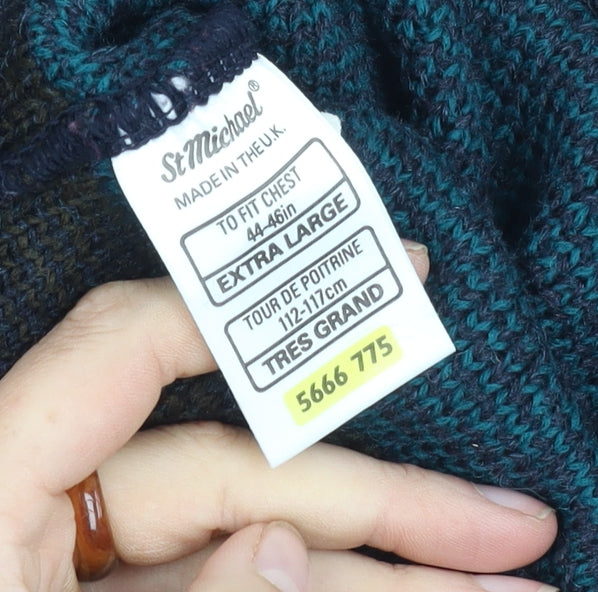 St Michael Men's XL Multicoloured Pullover Jumper