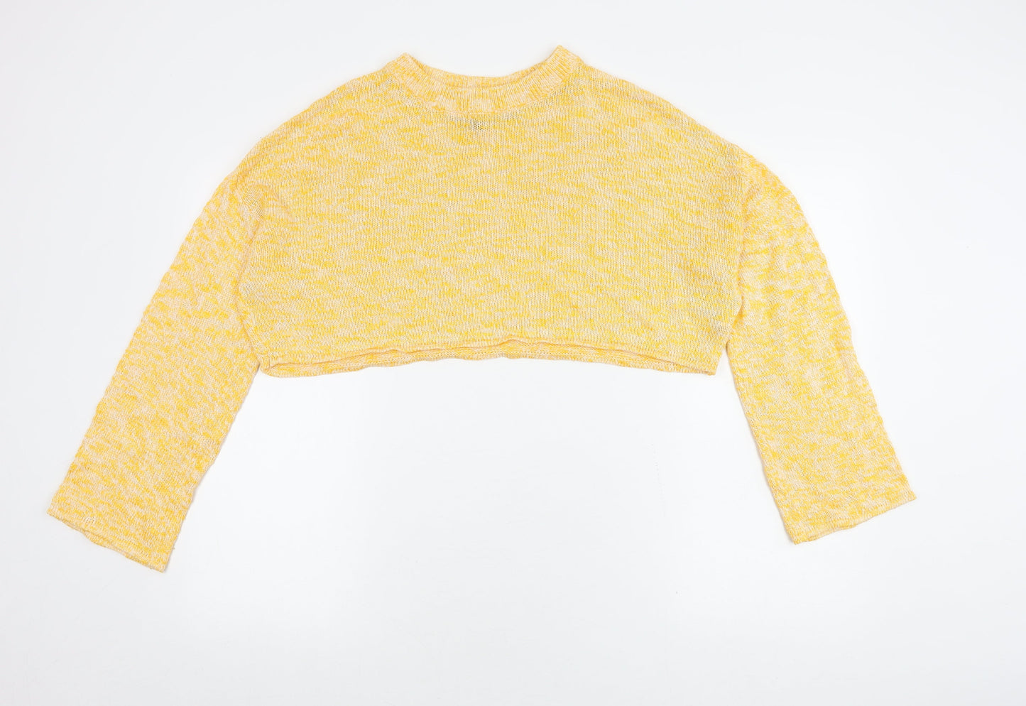 Womens UK Size M H&M Yellow Shrug Jumper