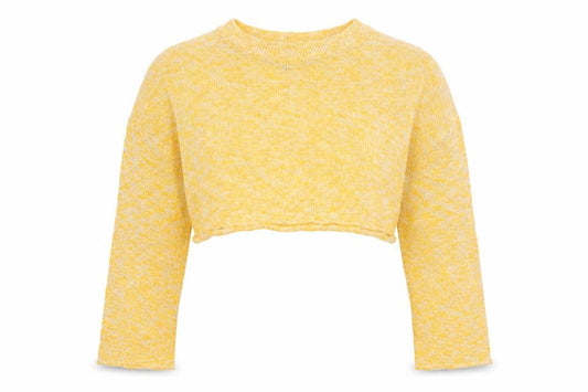 Womens UK Size M H&M Yellow Shrug Jumper