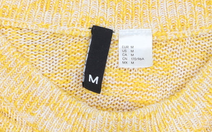 Womens UK Size M H&M Yellow Shrug Jumper