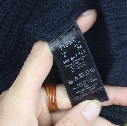 Womens UK Size 6 NEXT Black Pullover Jumper
