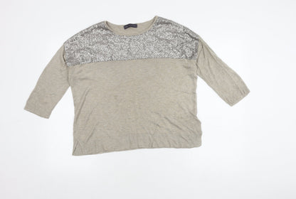 Womens UK Size 14 Marks and Spencer Gold Pullover Jumper