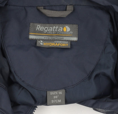 Mens UK Size 38 Regatta Blue Rain Coat