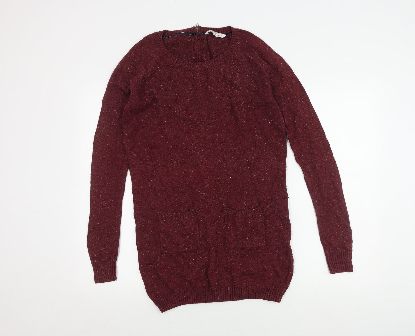 Womens UK Size 10 Fat Face Purple Pullover Jumper