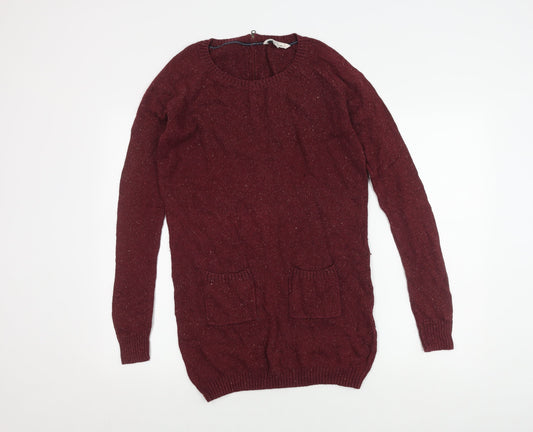 Womens UK Size 10 Fat Face Purple Pullover Jumper