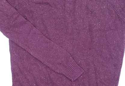 Womens UK Size 10 Fat Face Purple Pullover Jumper
