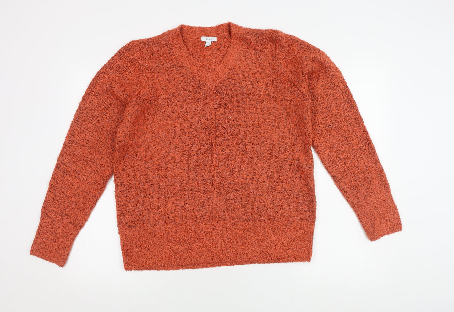 Womens UK Size 12 Spirit Orange Pullover Jumper