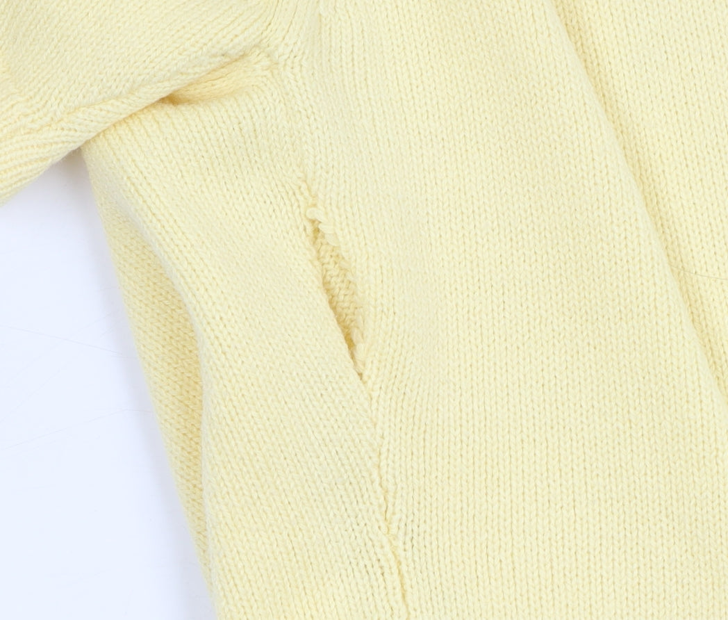 Womens UK Size 10/12 Honor Millburn at EWM Yellow Basic T-Shirt