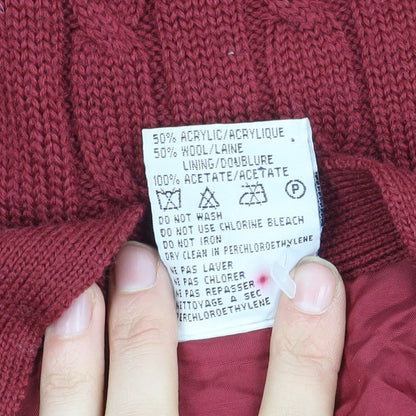 Alexon Women's Purple V-Neck Cardigan - M