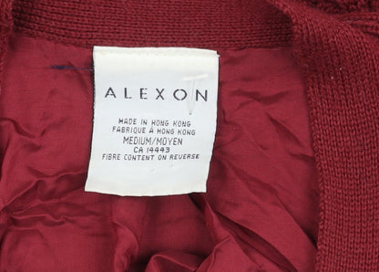 Alexon Women's Purple V-Neck Cardigan - M