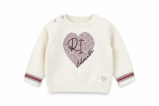River Island Ivory Baby Jumper 0-3 Months Unisex Knit Pullover