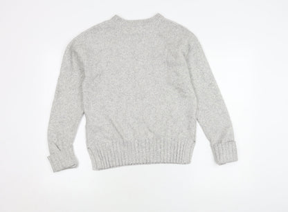 Womens UK Size S Marks and Spencer Grey Pullover Jumper