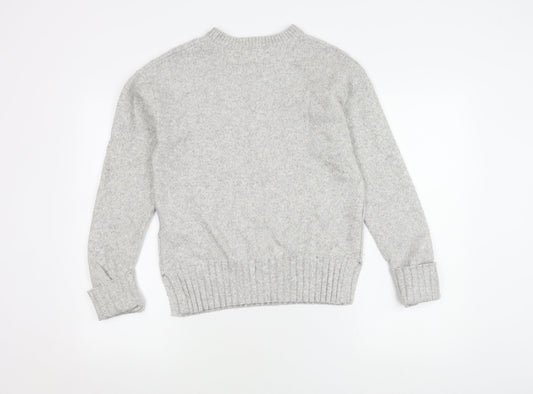Womens UK Size S Marks and Spencer Grey Pullover Jumper