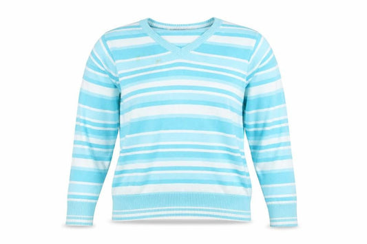 Womens UK Size M EWM Pure Classics Blue Pullover Jumper