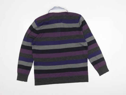 Wolsey Men's Multicoloured Striped Polo M