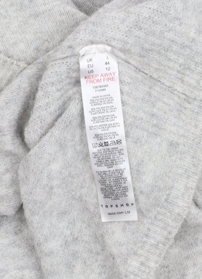 Womens UK Size L Topshop Grey  Jumper
