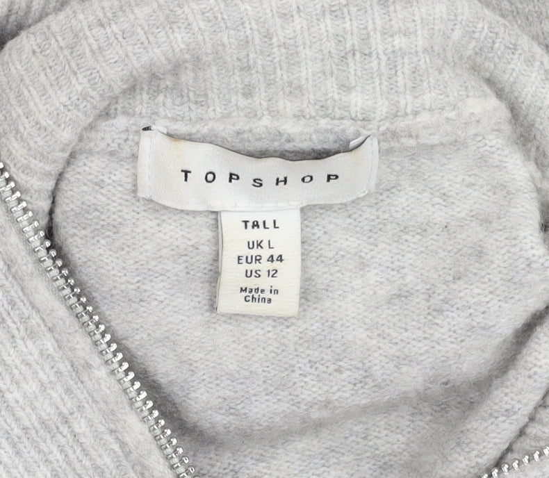Womens UK Size L Topshop Grey  Jumper