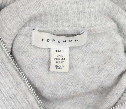 Womens UK Size L Topshop Grey  Jumper