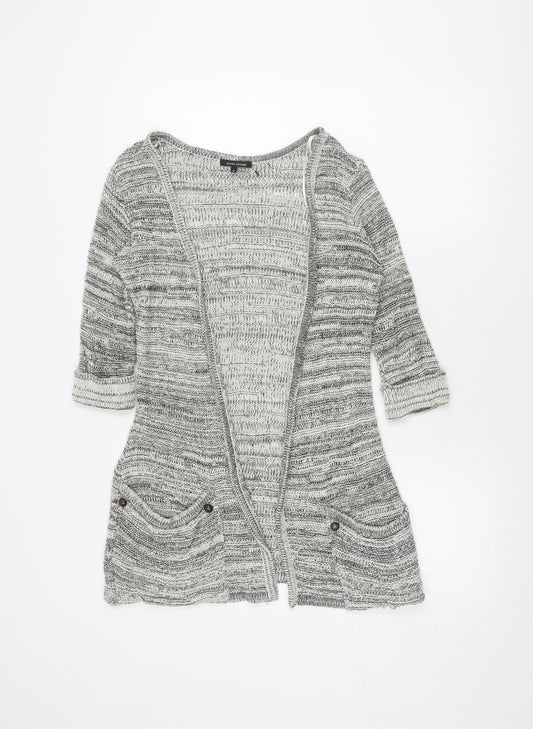 Womens UK Size 8 River Island Grey Cardigan Jumper
