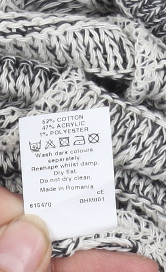 Womens UK Size 8 River Island Grey Cardigan Jumper
