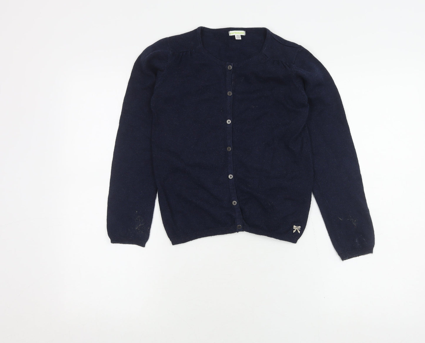 Vertbaudet Girls Blue Cardigan, Size 10Y, Cotton Blend