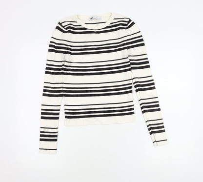 Womens UK Size UK 10 Zara Multicoloured Pullover Jumper