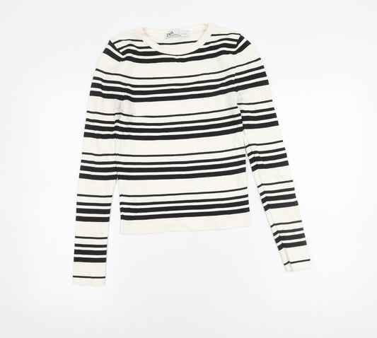 Womens UK Size UK 10 Zara Multicoloured Pullover Jumper