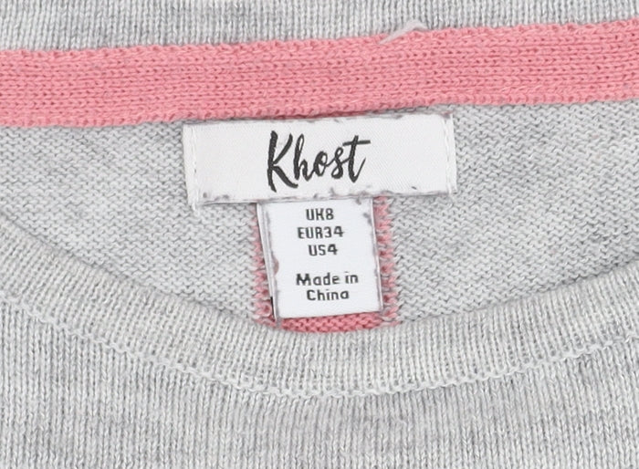 Khost Women's Grey Pullover Jumper Size 8