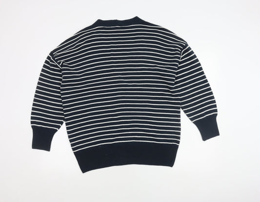 Womens UK Size M Warehouse Blue Cardigan Jumper