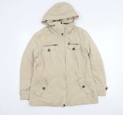 John Lewis Women's Beige Parka Jacket Size 12