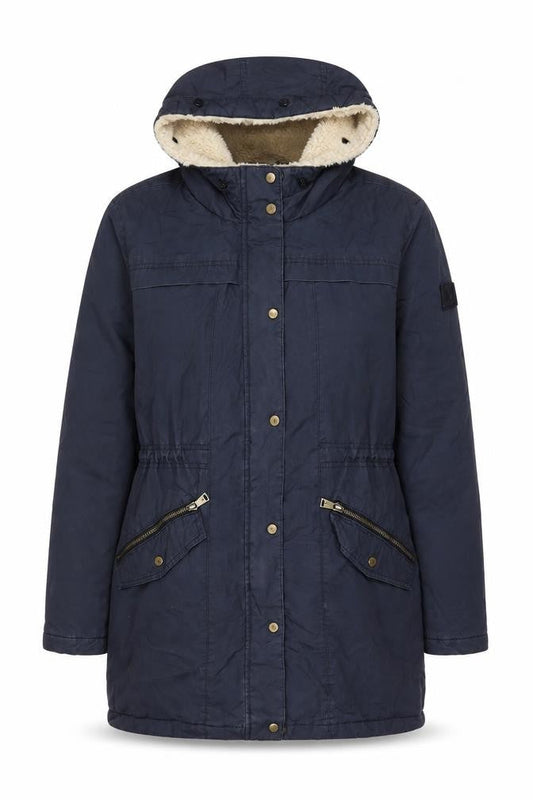 Front view of Lauren Ralph Lauren Women's Blue Parka Jacket -, size S