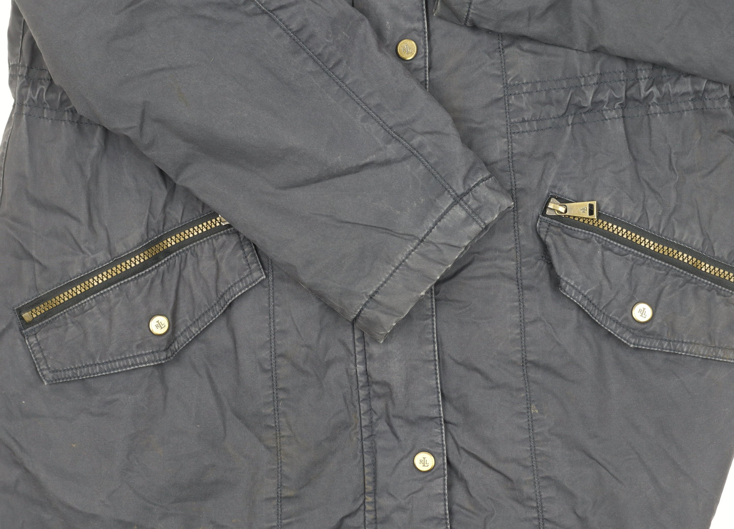 Lauren Ralph Lauren Women's Blue Parka Jacket - Size S