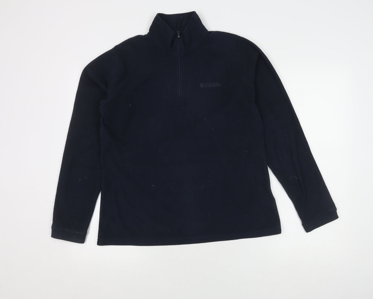 Mens UK Size 12 Plus Mountain Warehouse Blue Henley Sweatshirt