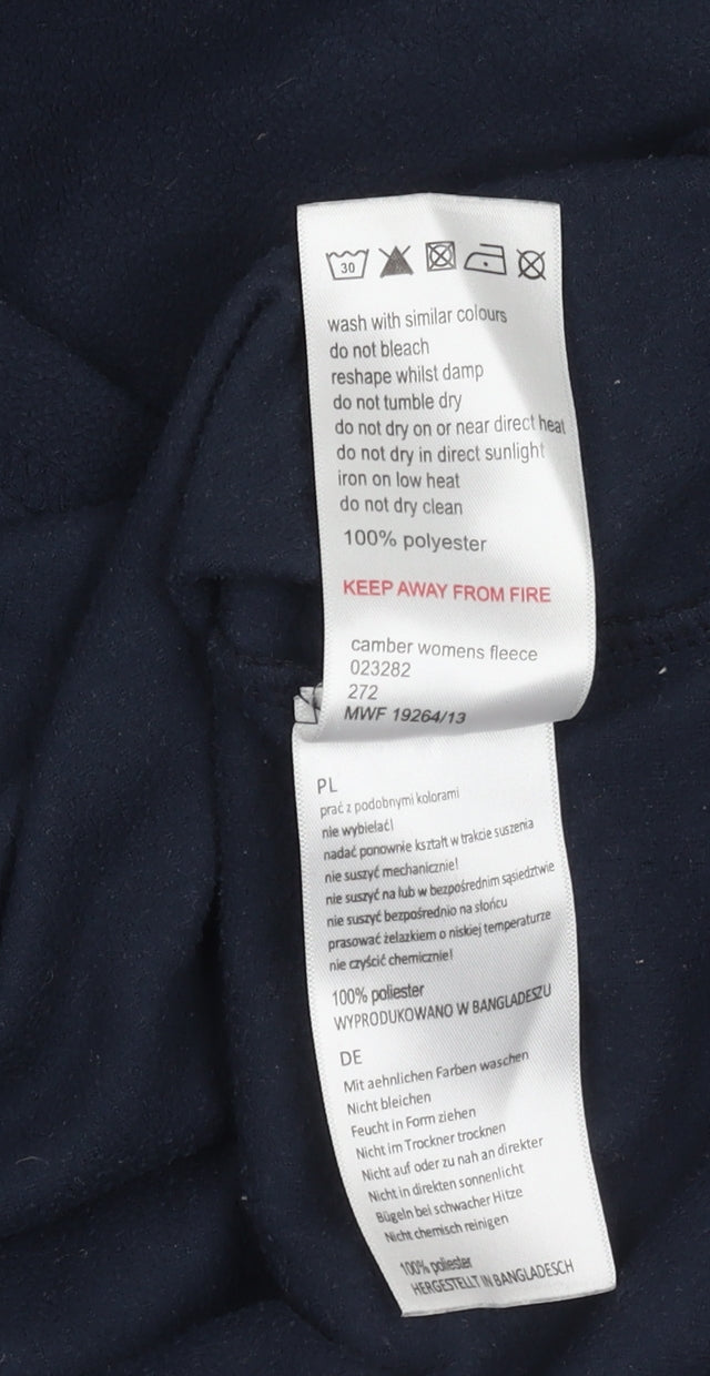 Mens UK Size 12 Plus Mountain Warehouse Blue Henley Sweatshirt