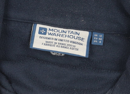 Mens UK Size 12 Plus Mountain Warehouse Blue Henley Sweatshirt