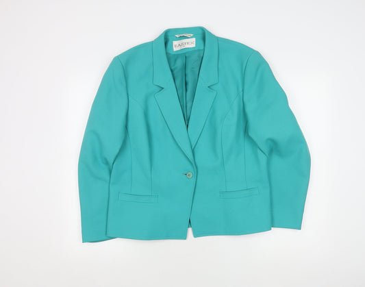Eastex Women's Green Blazer Size 18 Regular Fit