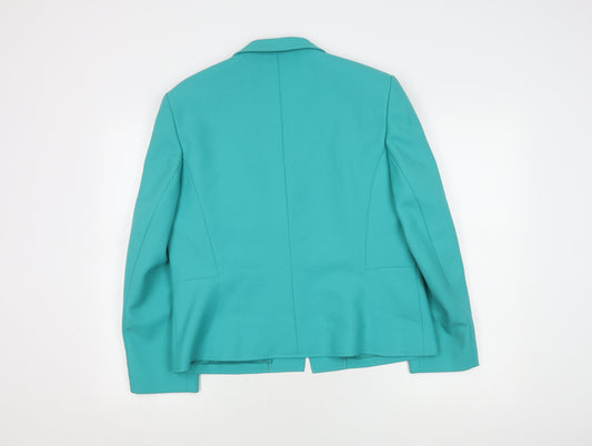 Eastex Women's Green Blazer Size 18 Regular Fit