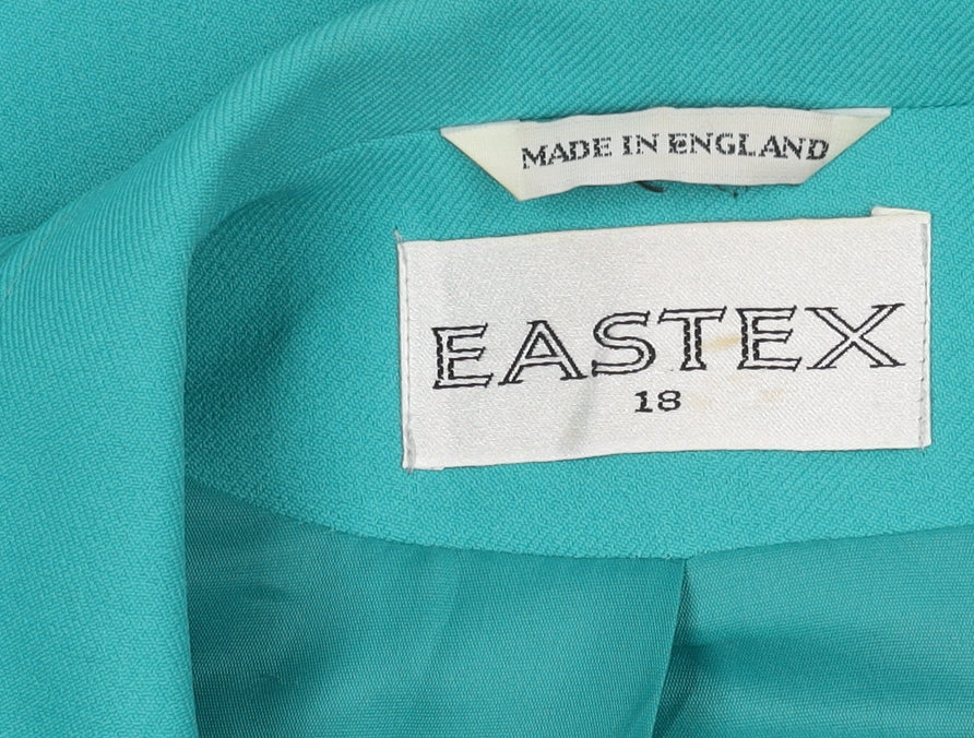 Eastex Women's Green Blazer Size 18 Regular Fit