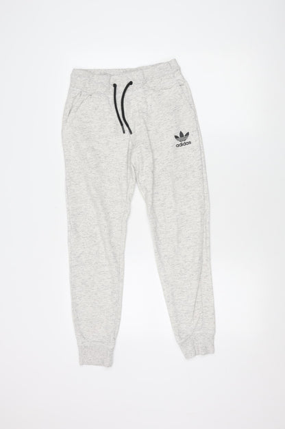 Adidas Unisex Kids Grey Jogger Trousers XS