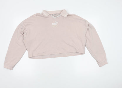 Puma Beige Women's Pullover Sweatshirt, Size S